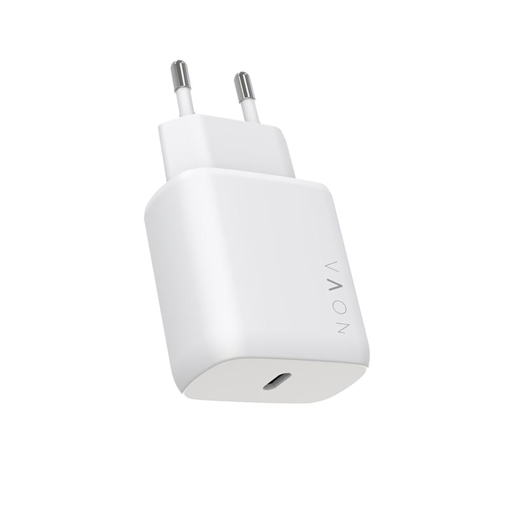CARICABATTERIA NOVA Type-C (25 W PD) FAST CHARGER Samsung Galaxy - Xiaomi - Apple Iphone COLORE BIANCO